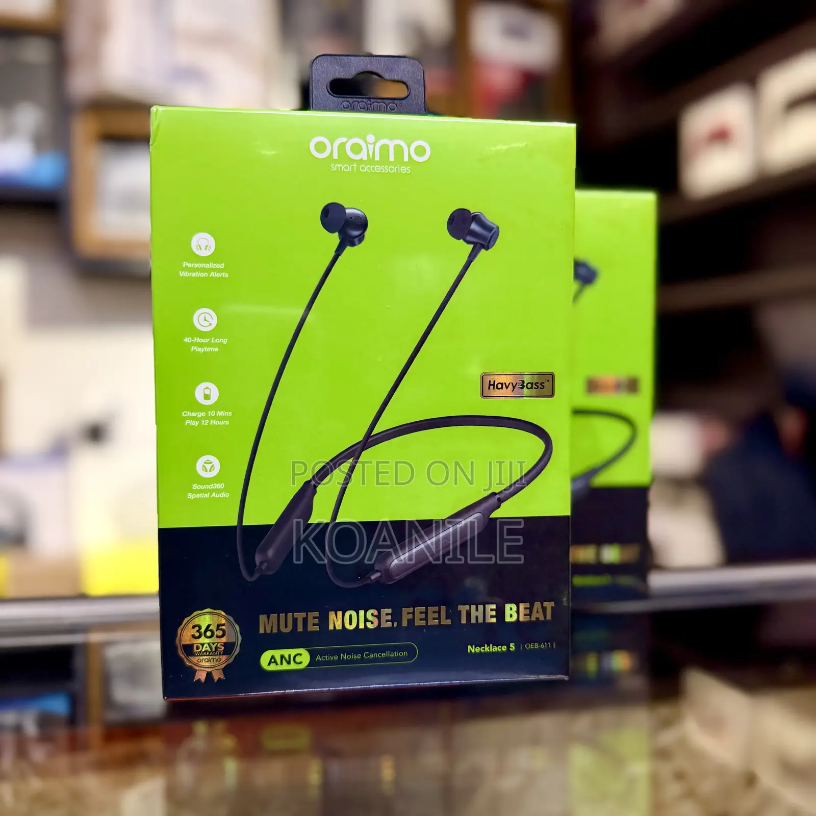 Oraimo Necklace 5 Neckband Wireless Earphones