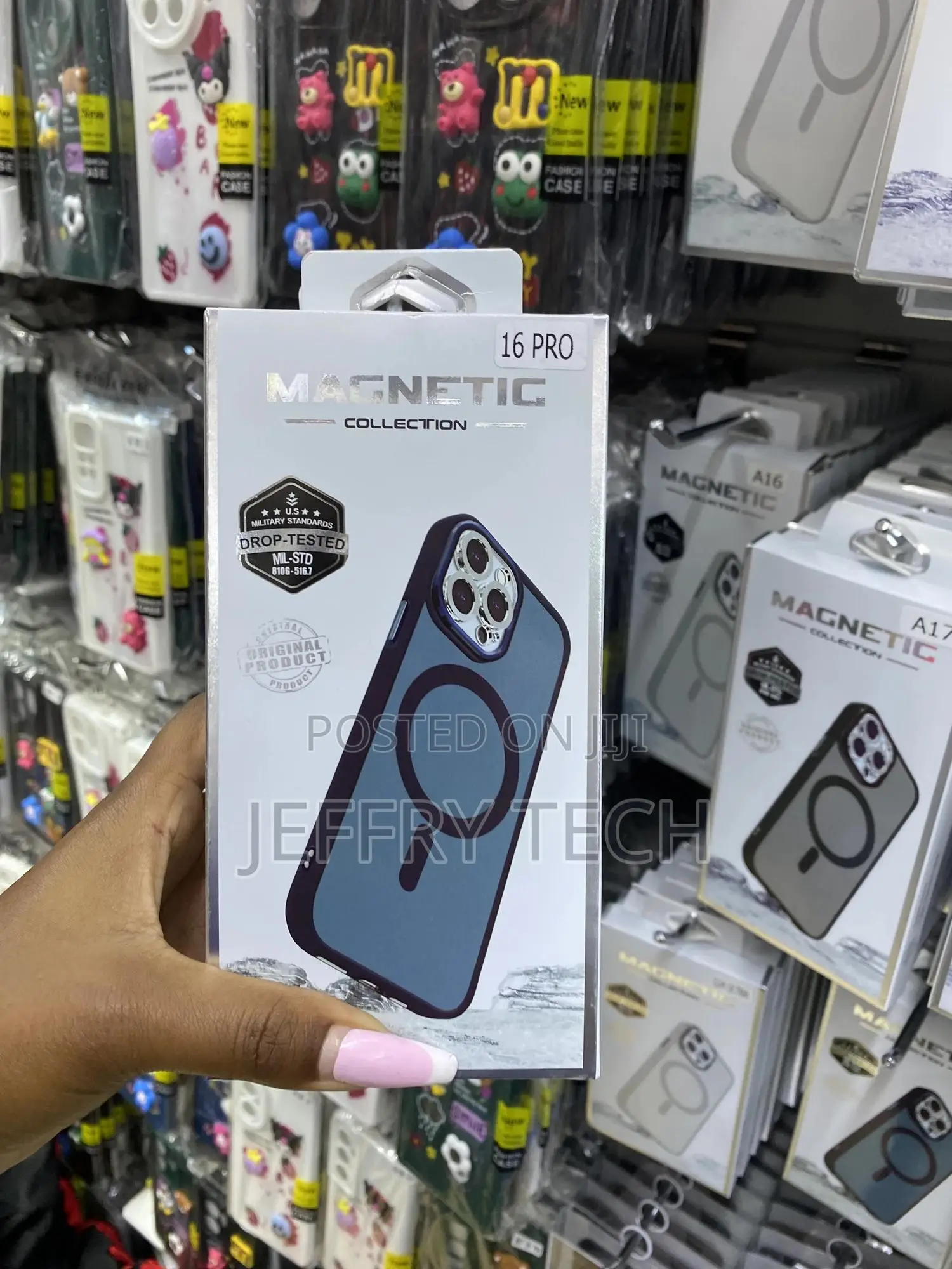 Tigowos iPhone 16 Pro Case Fits Magsafe Transluscent Matte