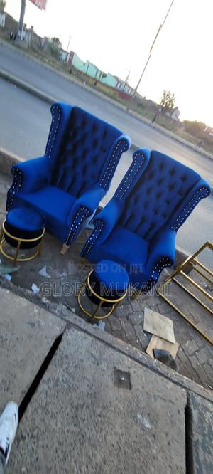 Blue Pedicure Queens Chair - thumbnail 2