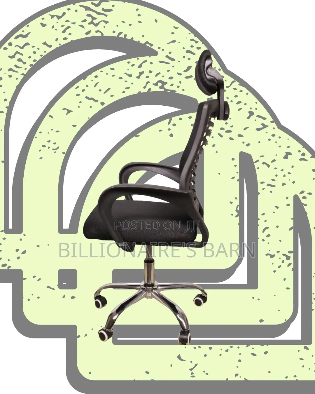 Quiet-Roll Secretarial Mesh Chair | Swivel Base