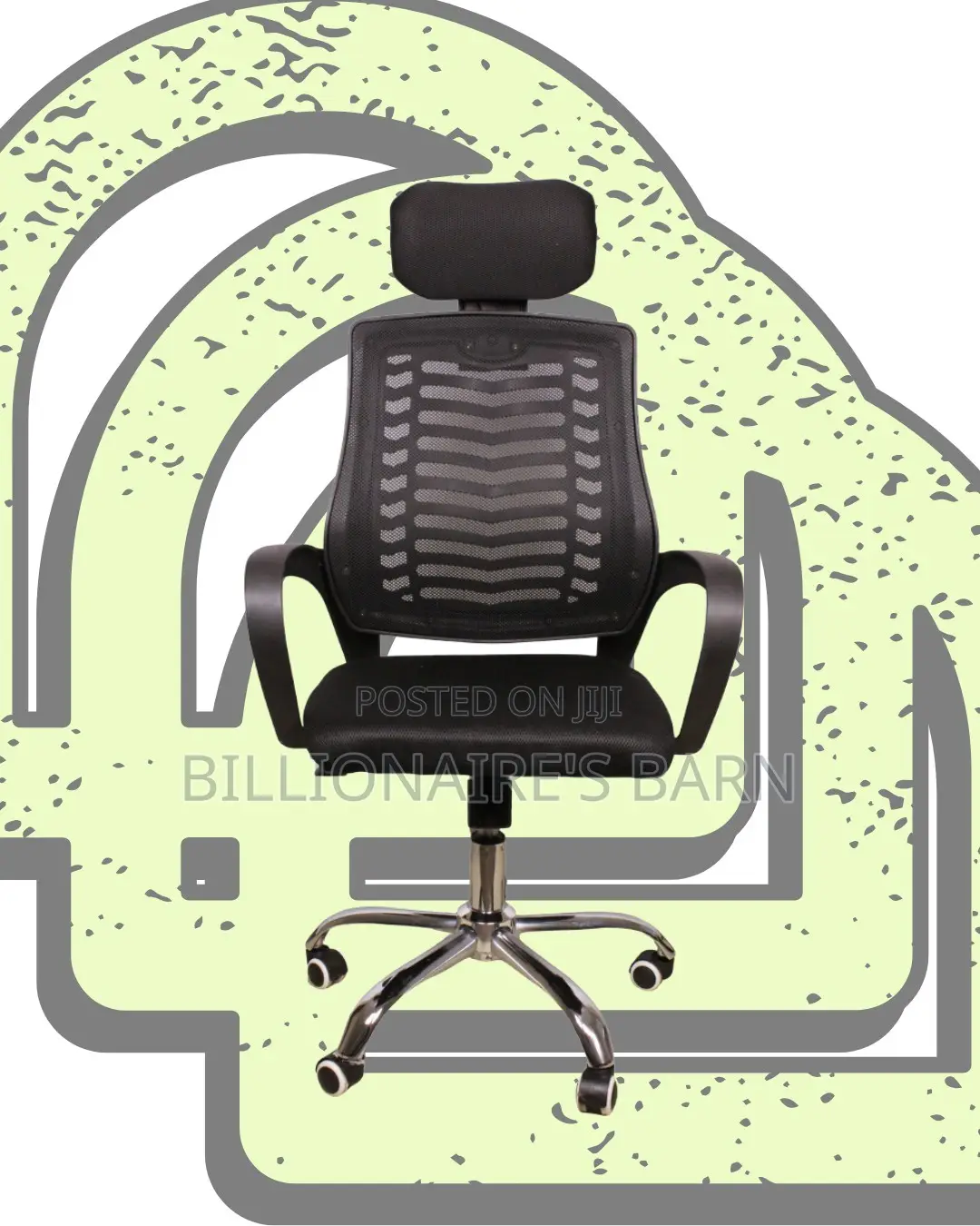 Quiet-Roll Secretarial Mesh Chair | Swivel Base