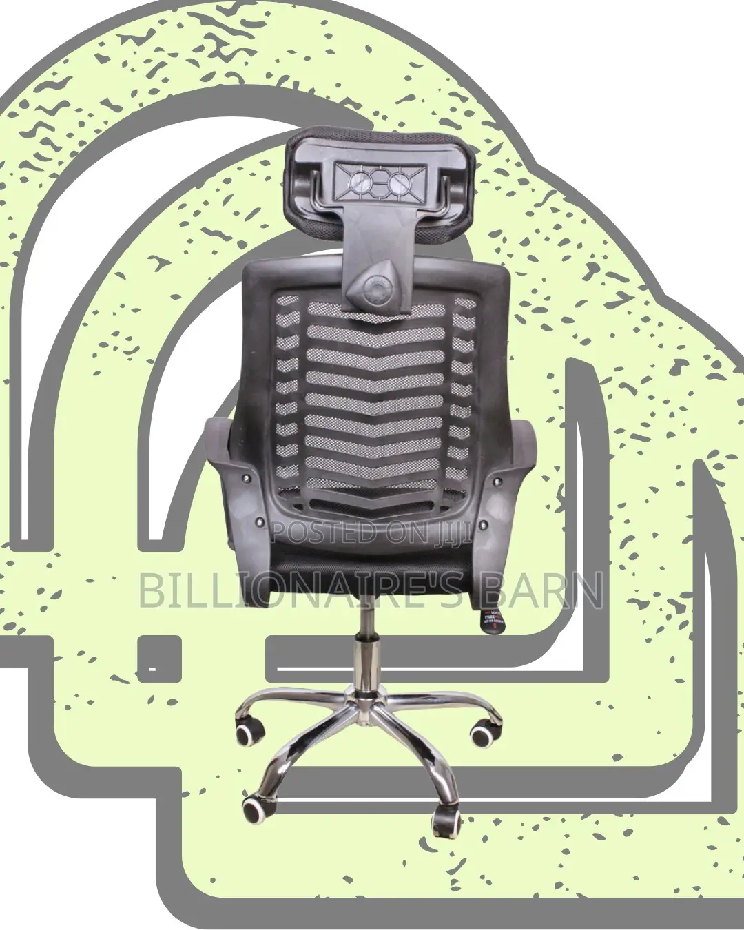 Quiet-Roll Secretarial Mesh Chair | Swivel Base