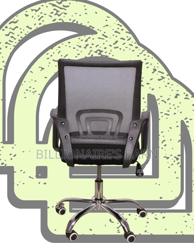 Secretarial Mesh Office Chair | Space-Saving Nylon Castors - thumbnail 4