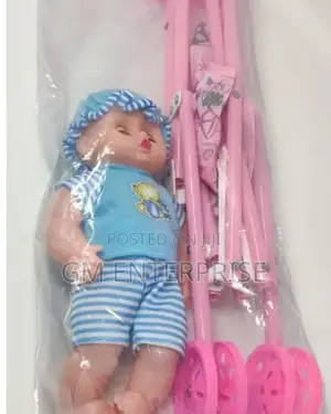 30 Cm Kids Stroller and Doll
