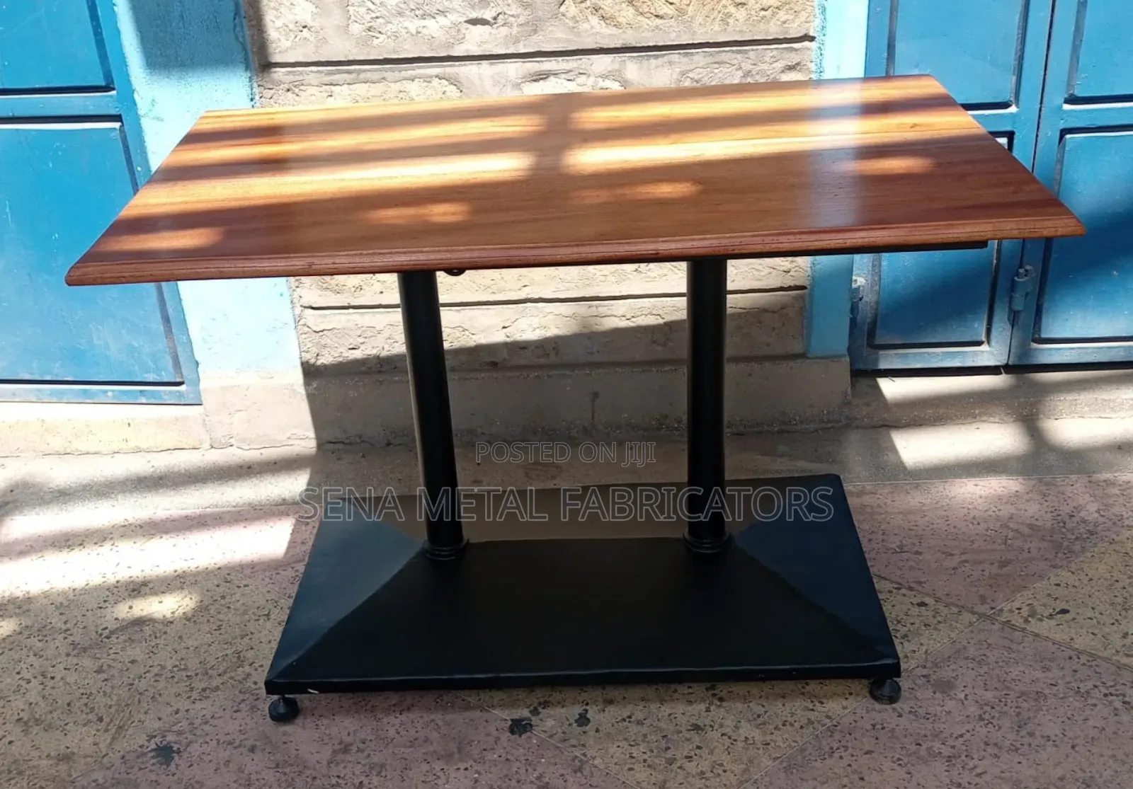 Mahogany Table, With Double Leg 120x80cm