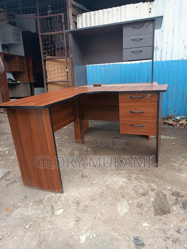 L Shaped Office Desk Table - main view