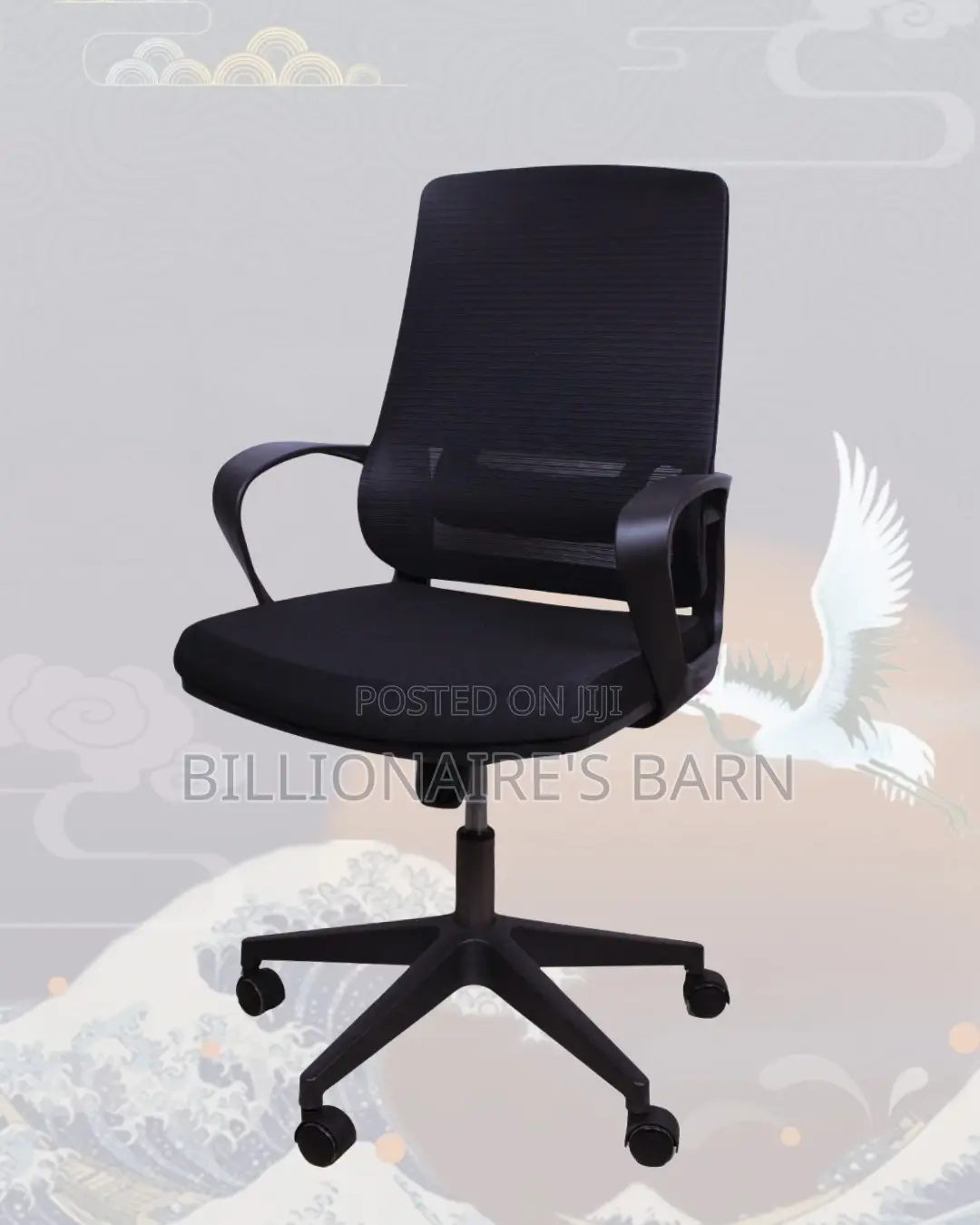 Best-Seller Black Ergonomic Mesh Office Chair | Lumbar Support