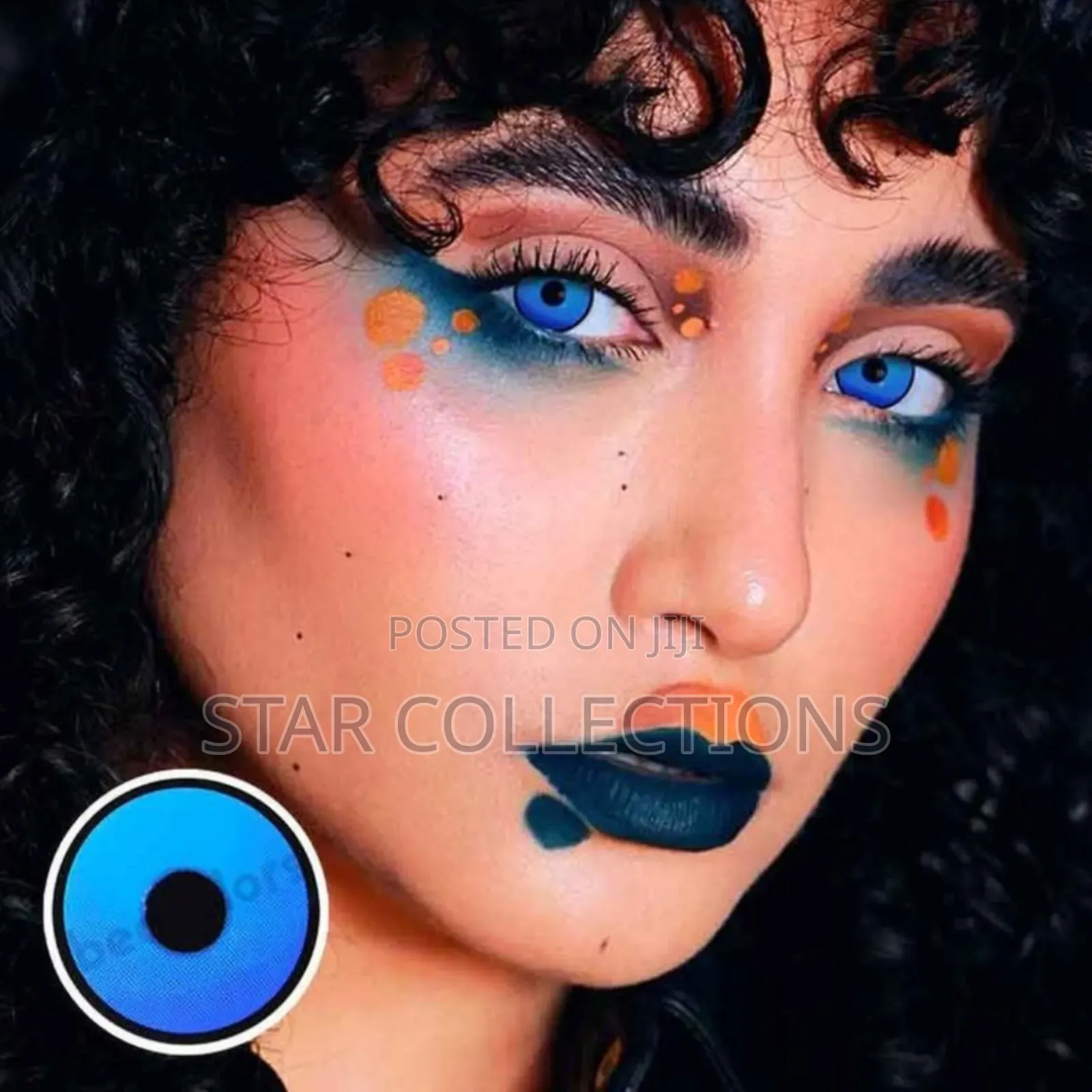 Blue Halloween Contact Lens