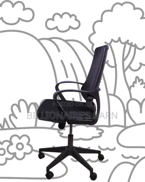 Black Ergonomic Mesh Office Chair | Heavy-Duty Headrest Support