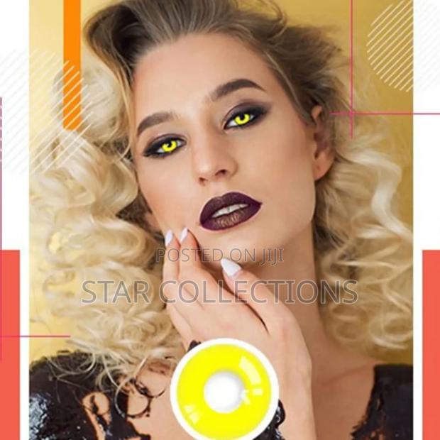 Yellow Halloween Contact Lens - main view