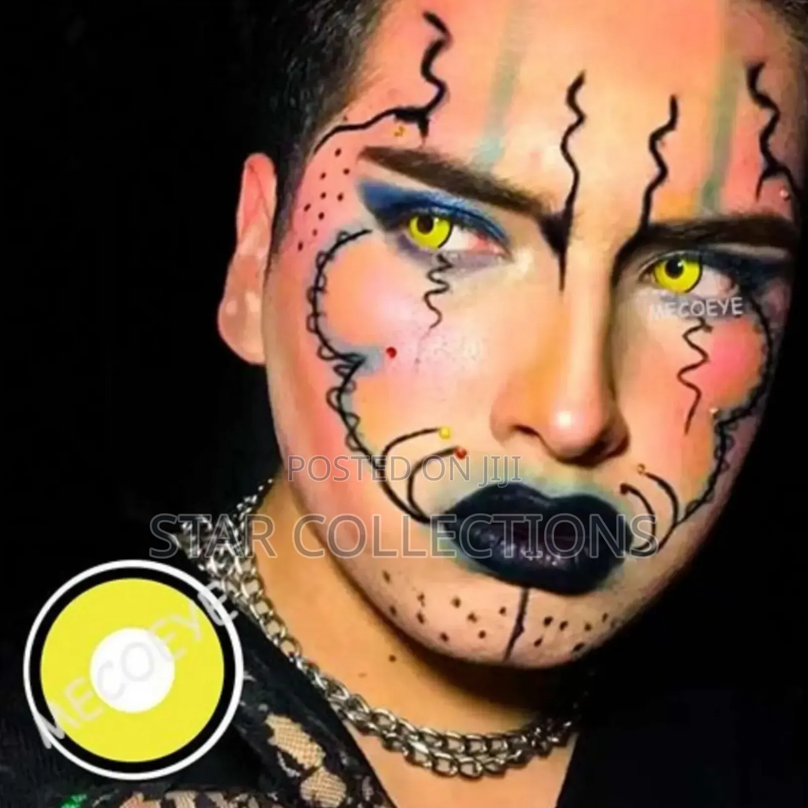 Yellow Halloween Contact Lens