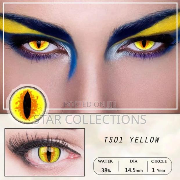 Yellow Halloween Contact Lens - thumbnail 4