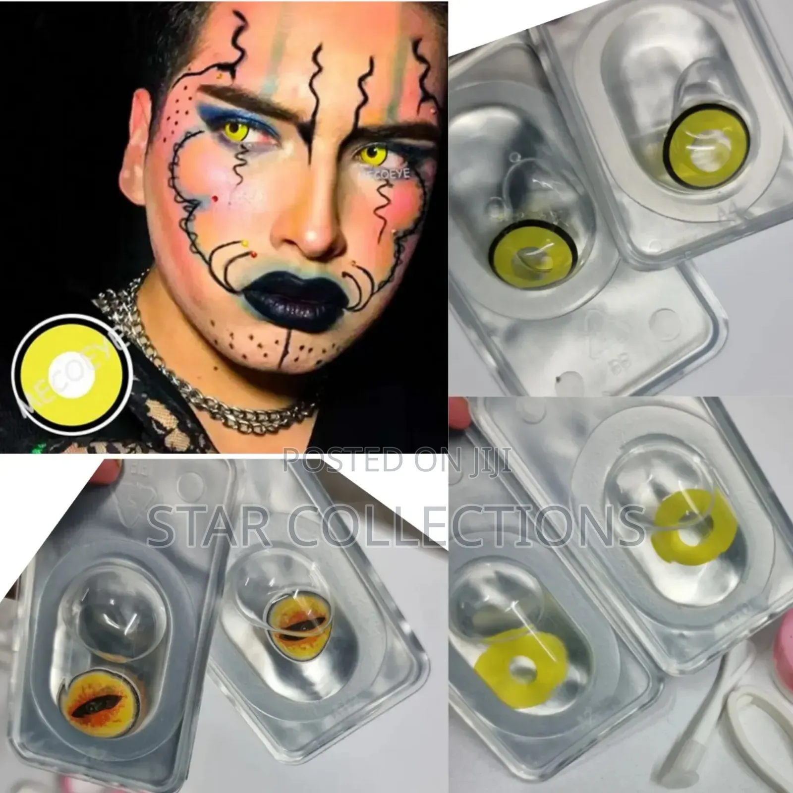 Yellow Halloween Contact Lens