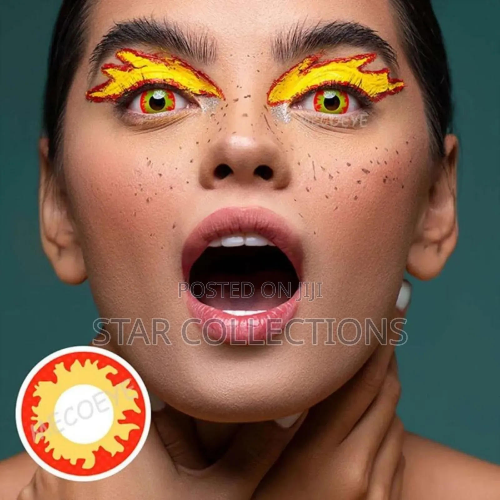 Yellow Halloween Contact Lens