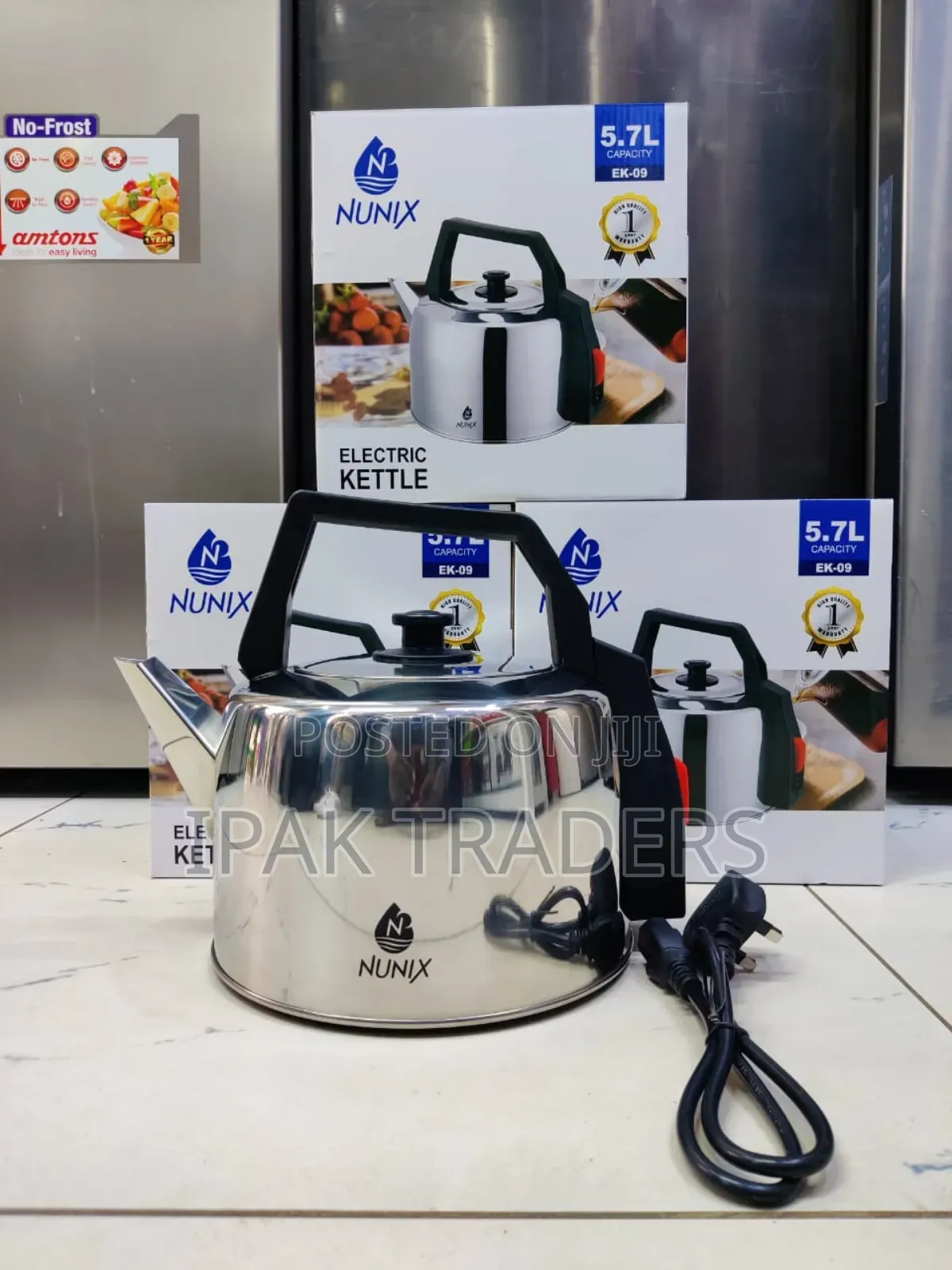 *Nunix Kettle 5.7litres Electric Stainless Steel