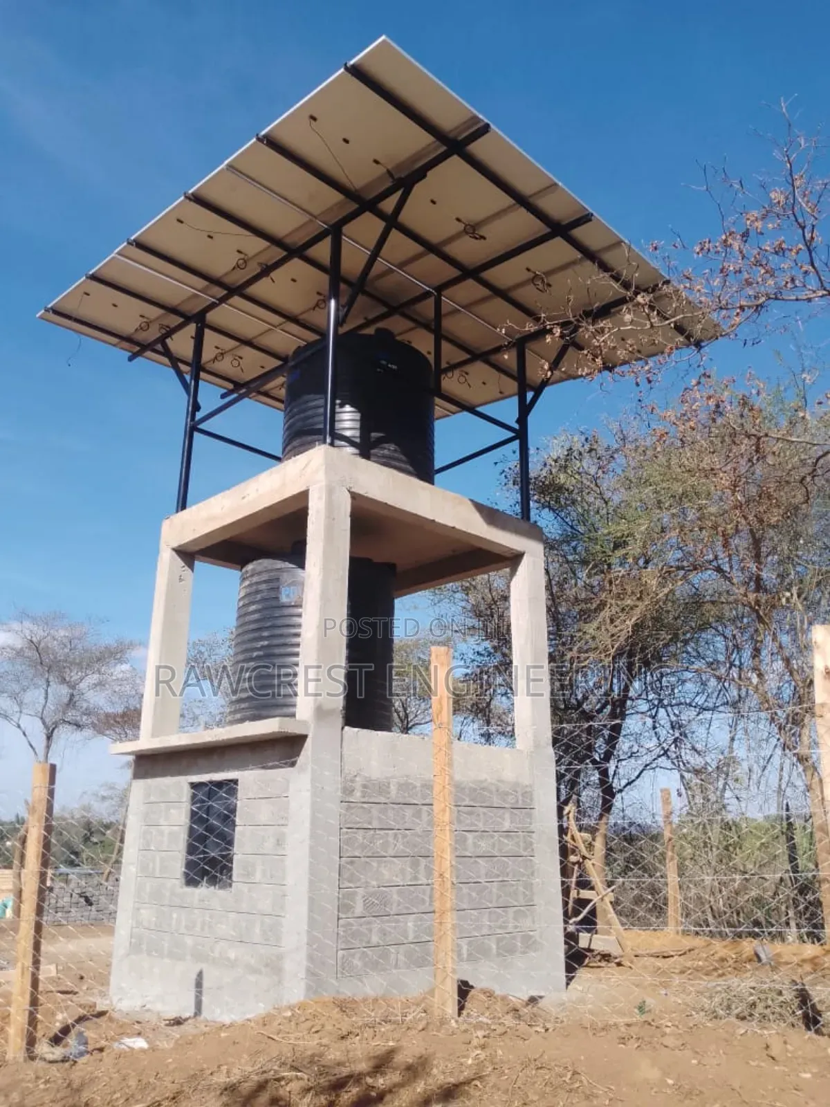 Solar Structure And Solar Water Pump Installation