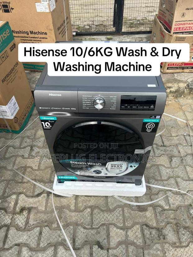 Hisense Front Load 10kg Wash, 6kg Dry Washing Machine
