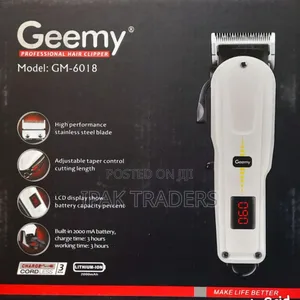 Gemei Gm Gm-6018 (Rechargeable) Professional Hair Clipper Trimmer