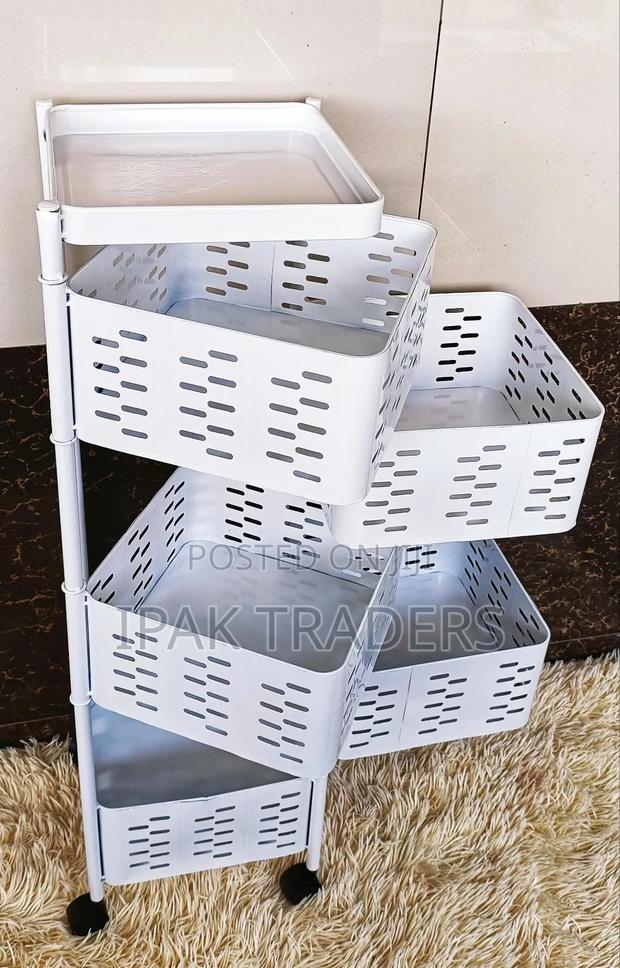 *Rotating Kitchen Organizer*
*Mettallic Vegetable Rack*
5tier - thumbnail 2
