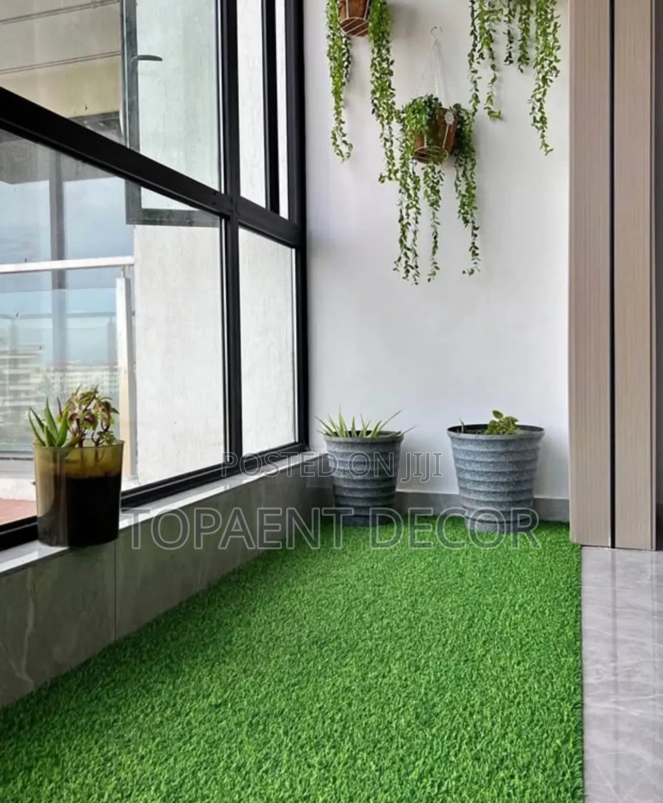 Outdoor Balcony Artificial Green Grass Carpet