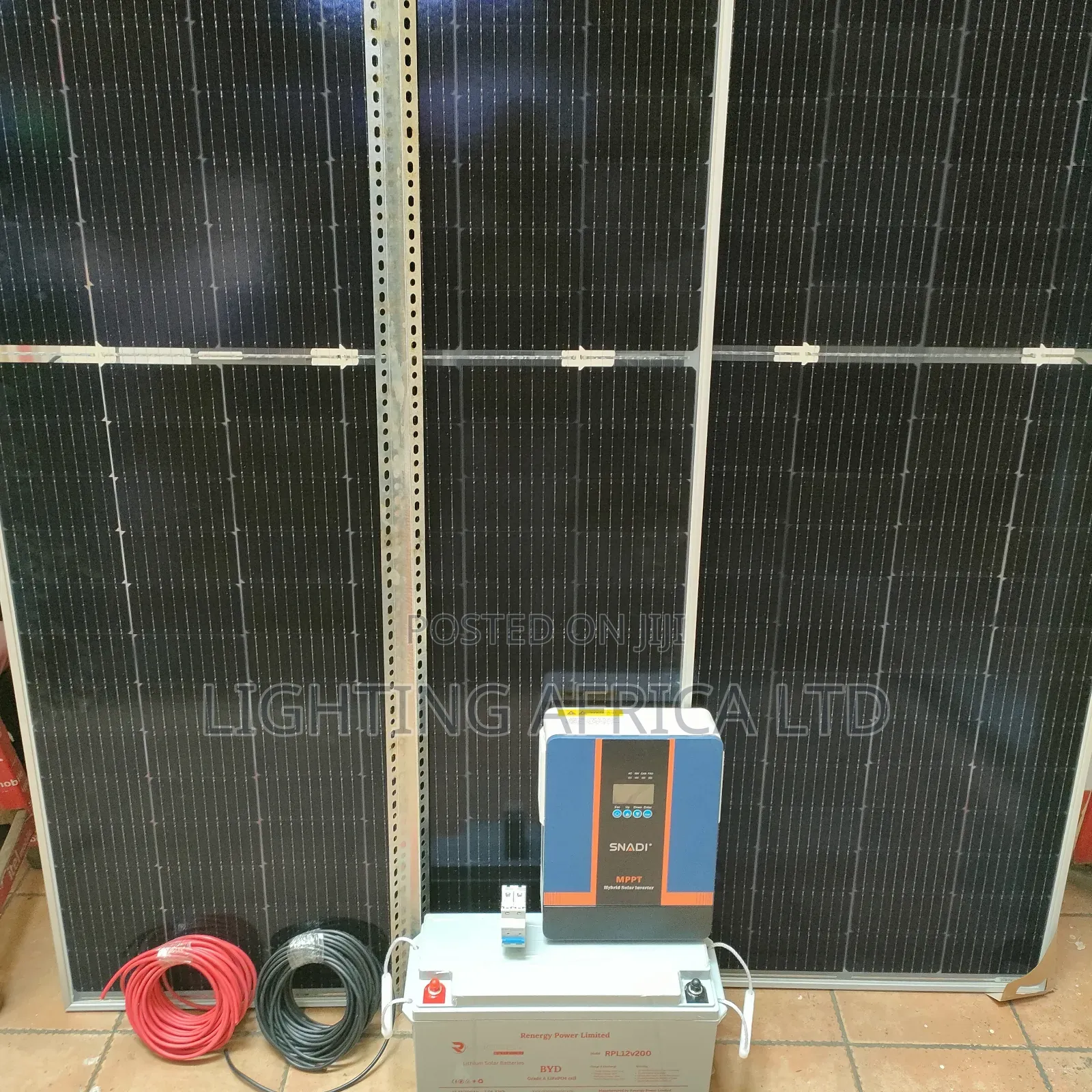 Boma Yetu 2kva Hybrid Inverter - (2)575w Solar Panels - 200ah Lithium