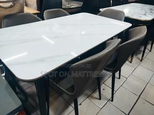 Simplicity Meets Quality! 6-Seater Dining Set With Marble Top Table. - thumbnail 2