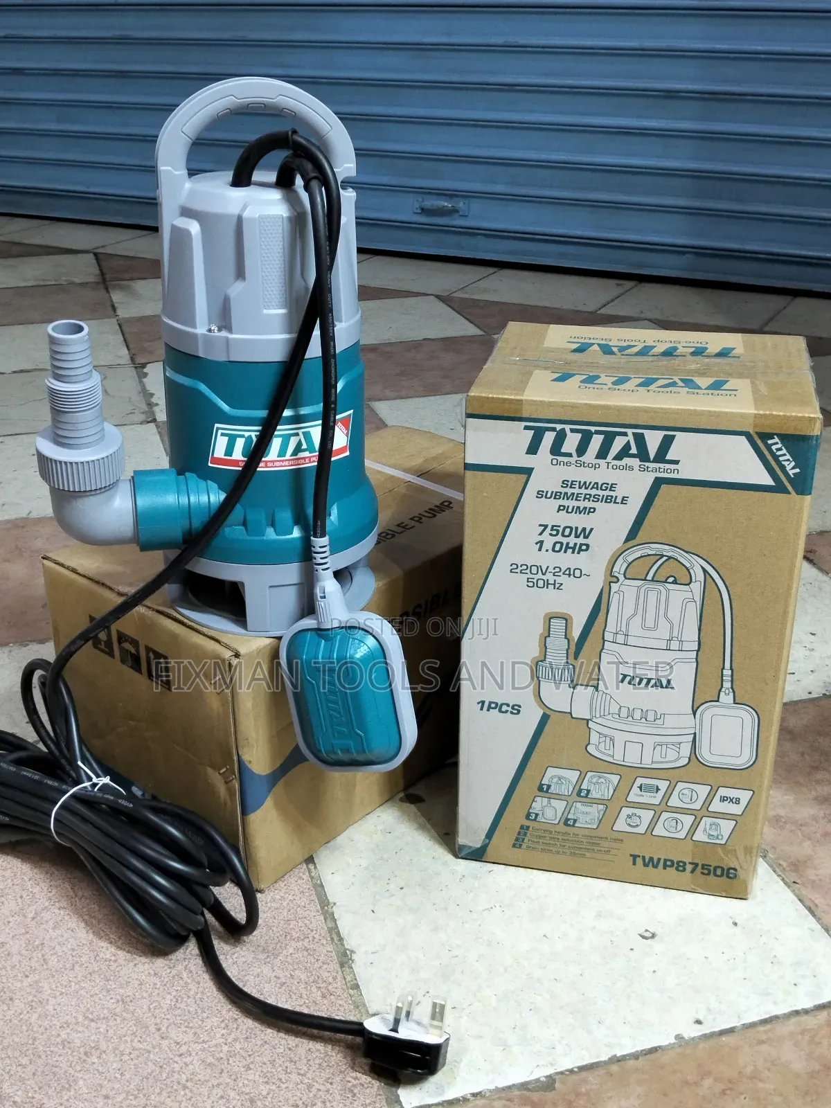 Total Sewage Sludge Water Pump 1hp 8m Head