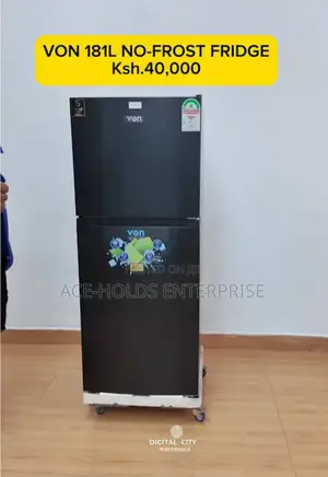 Von 181l Double Door Refrigerator Total No Frost