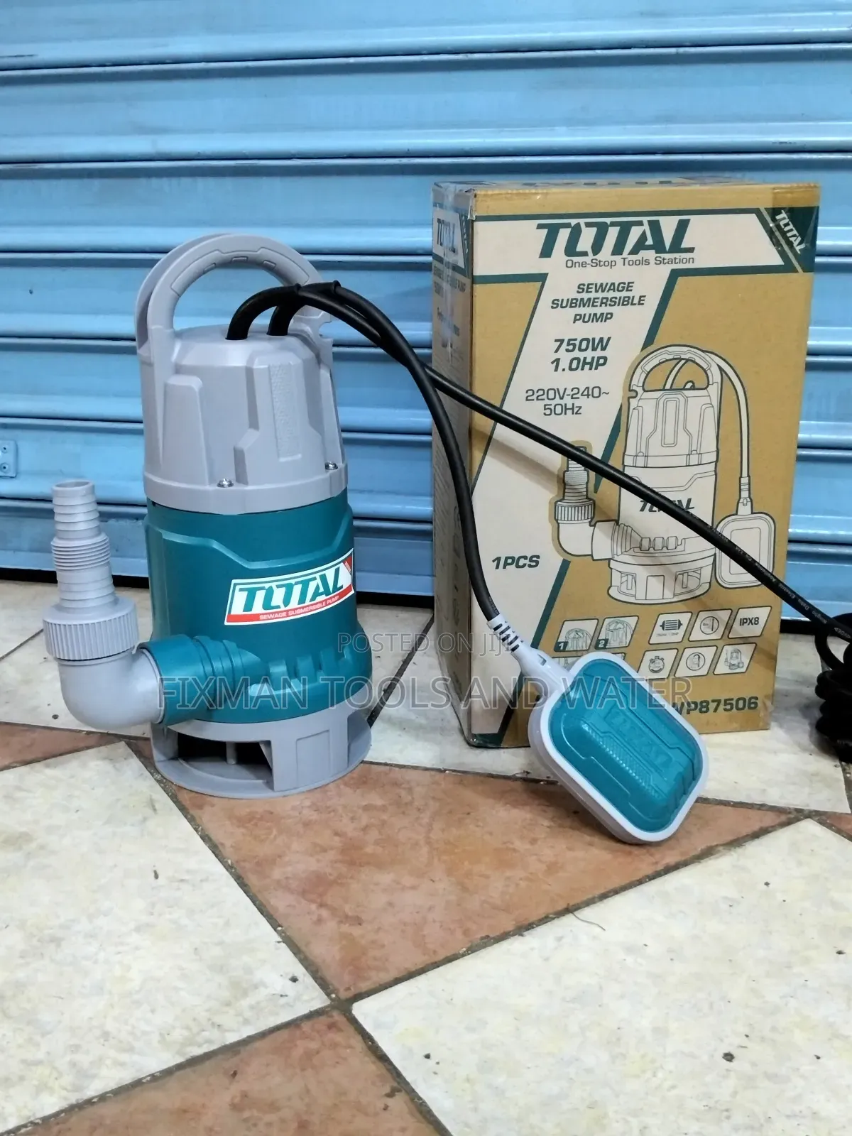 High Pressure Drainage Sewage Pump 1 Hp 217l/Min