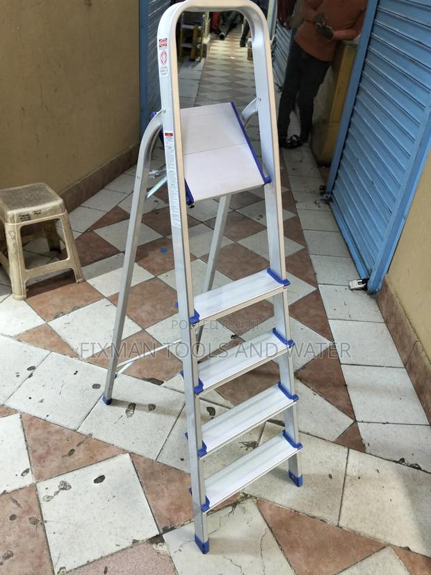 Tough Aluminum Step Ladder 5 Steps