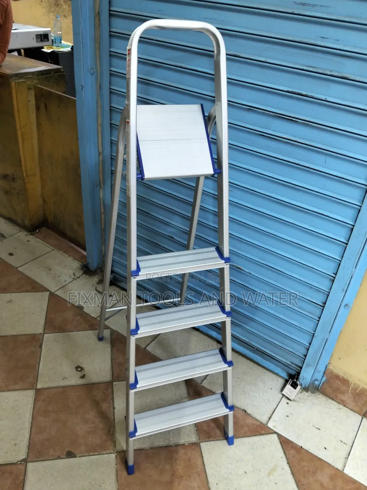 Tough Aluminum Step Ladder 5 Steps