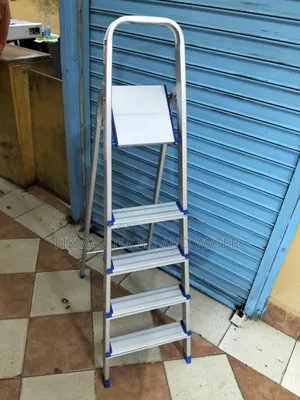 Tough Aluminum Step Ladder 5 Steps