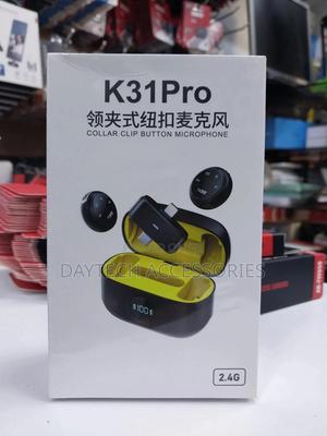 Pro Collar Clip Button Wireless Microphone for Android Ios - thumbnail 2