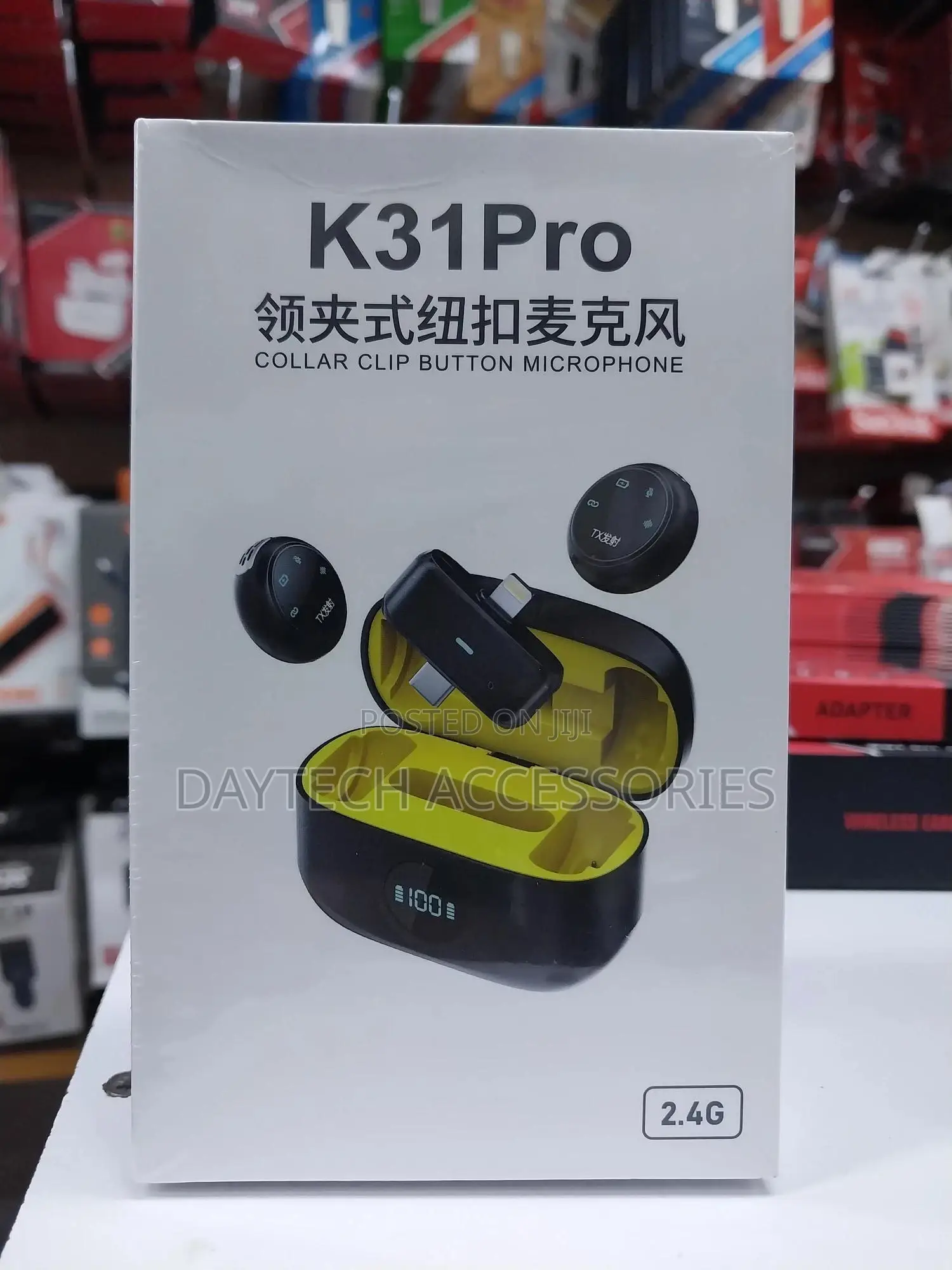 Pro Collar Clip Button Wireless 2.4g Microphone.
