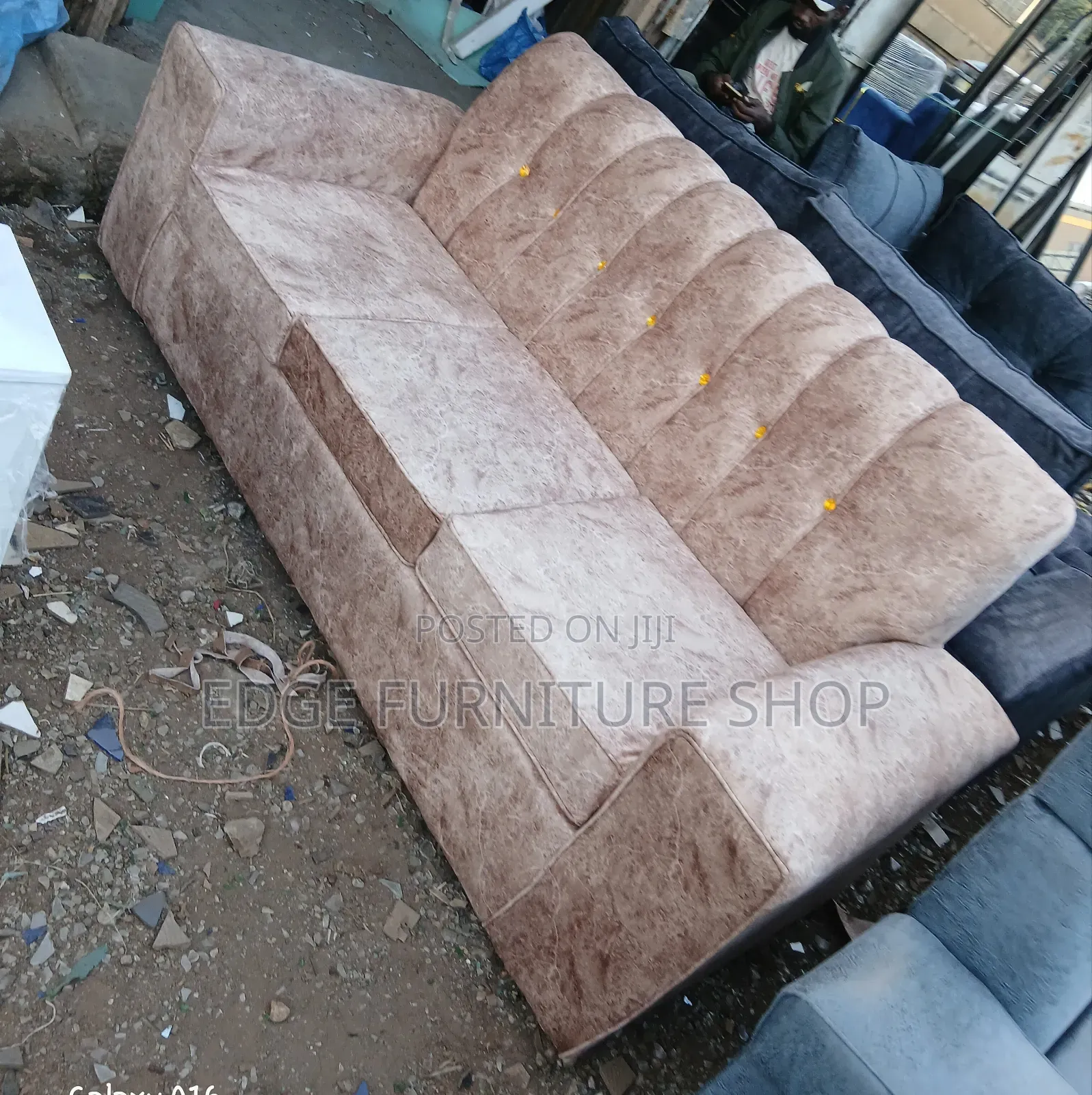 Brown Quality Three Seater Sofa Set Available for Sale