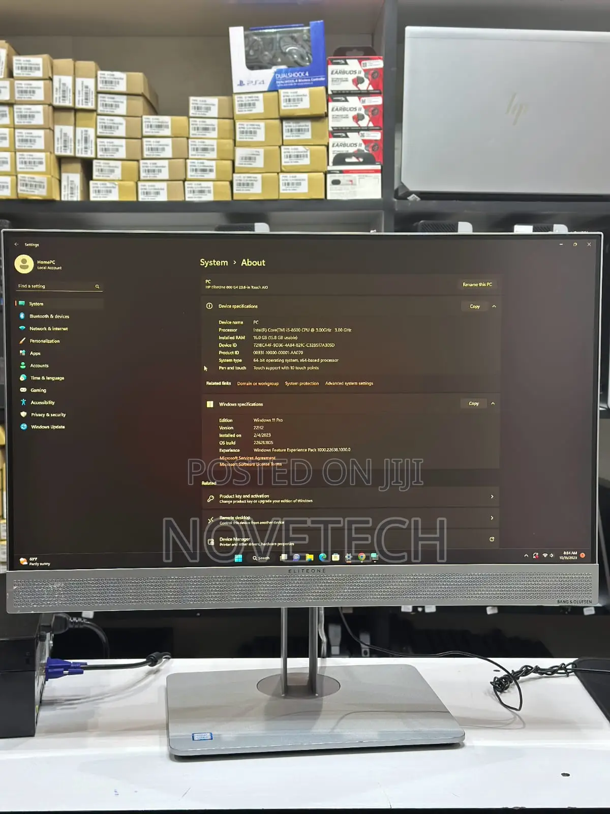 Desktop Computer HP EliteDesk 800 G4 16GB Intel Core I5 SSD 512GB