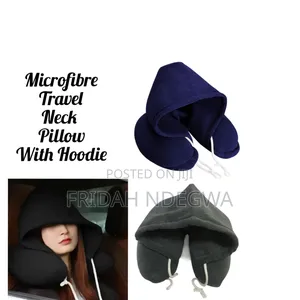 Microfiber Travel Neck Pillow With Hoodie