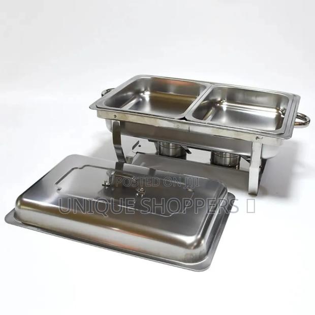 Double Foldable Stainless Steel Chaffing Dishes - main view