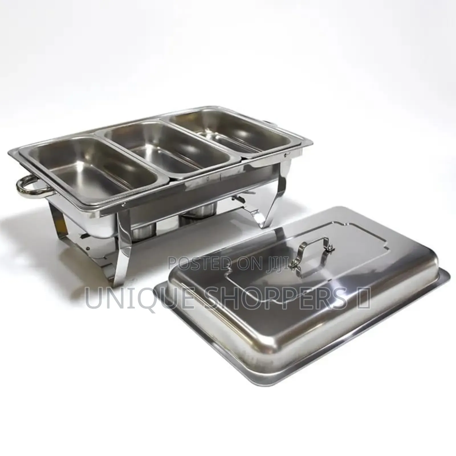 *Tripple Foldable Stainless Steel Chaffing Dishes
