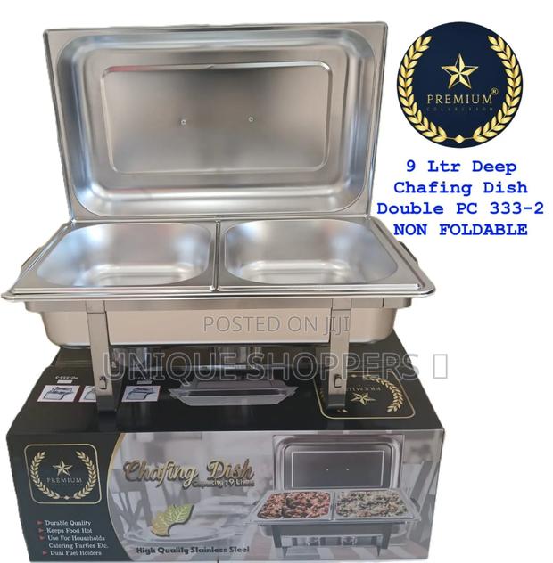 Double Compartment Quality 9ltr Deep Chaffing Dishes - main view