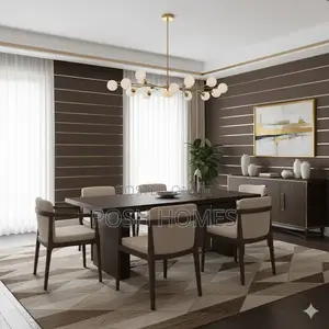 Living Room Lines Brown Wallpapers