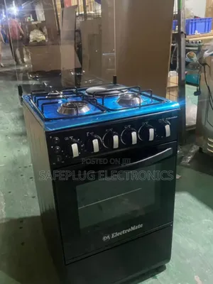 Electromate 3+1 Standing Cooker: 3 Gas Burners + Electric Hob