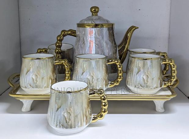 8pc Ceramic Coffee/Tea Set - main view