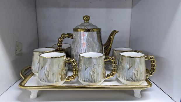 8pc Ceramic Coffee/Tea Set - thumbnail 3