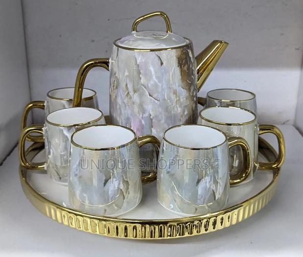 8pc Ceramic Coffee/Tea Set - thumbnail 5