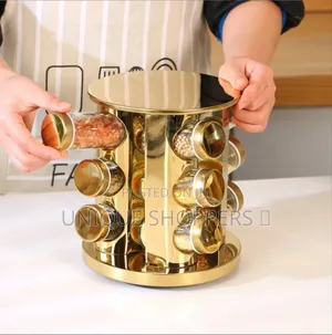 Rotating Spice Rack*
*Has 12 Glass Jars Each 100ml*