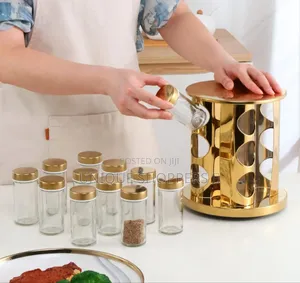 Rotating Spice Rack*
*Has 12 Glass Jars Each 100ml*