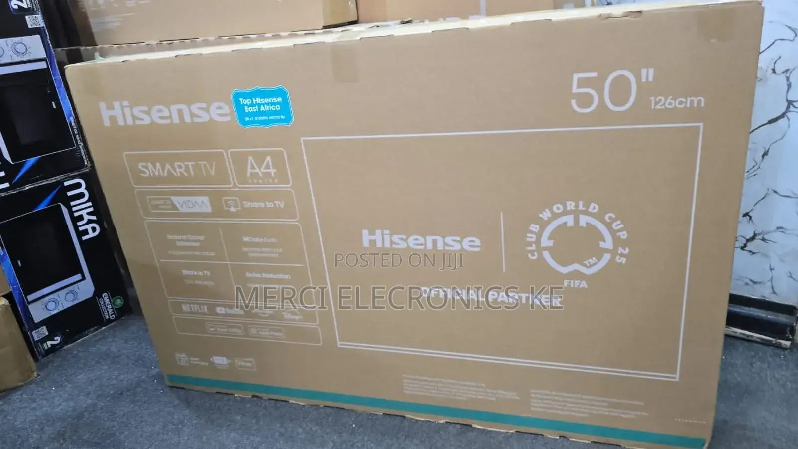 Hisense 50a4
Hisense 50a4 50 Inch FHD 1080p Vidaa Smart Tv