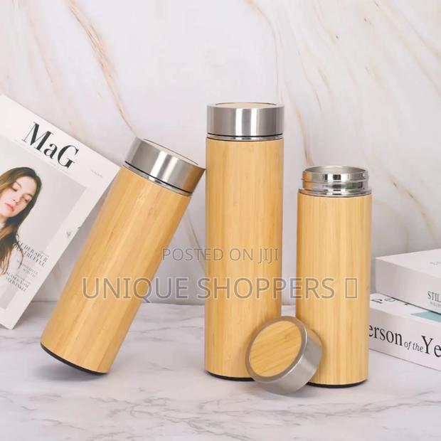Double Wall Stainless Steel Bamboo Vacuum Flask Now Available: - thumbnail 3
