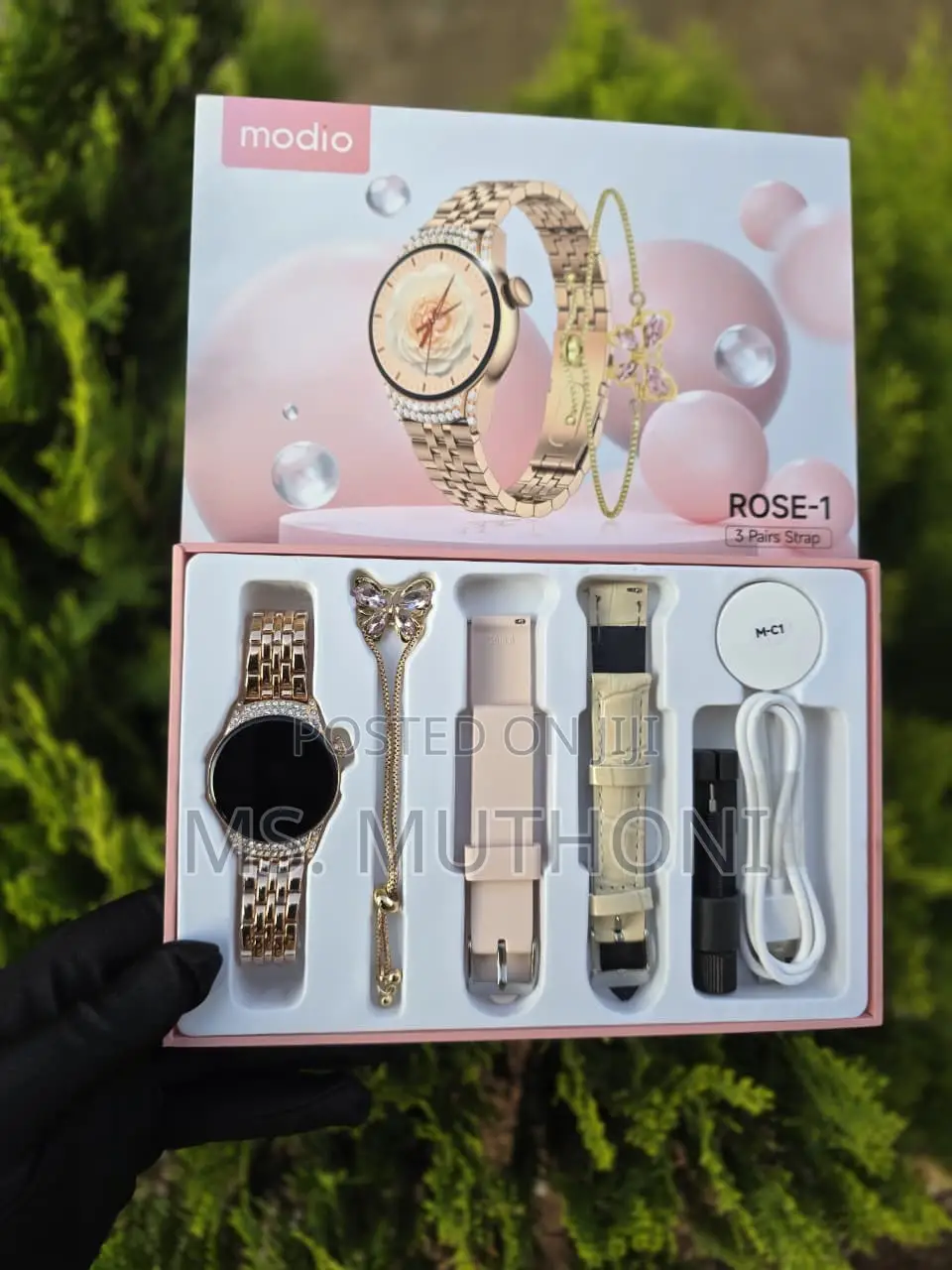 Beautiful Ladies Smartwatch 3 Interchangeable Straps